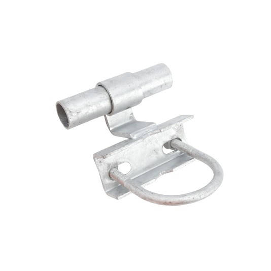 Chain Link 2 1/2" [2 3/8" OD] or 3" [2 7/8" OD] Universal Heavy-Duty Track Bracket (Galvanized Pressed Steel)