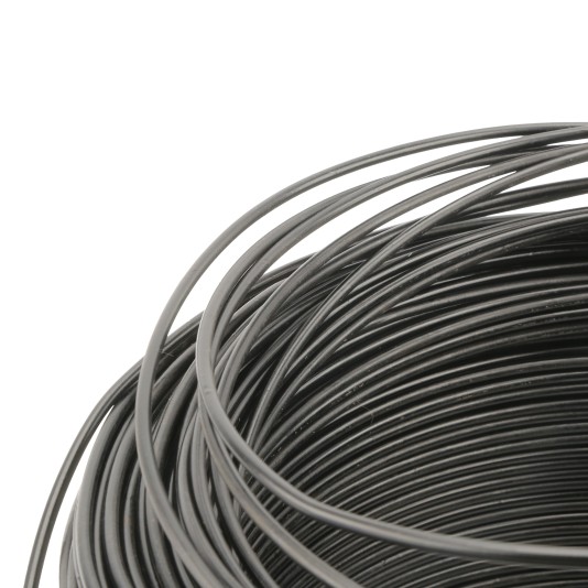 Chain Link Fence Black Utility Tension Wire [8 Gauge] (Vinyl Coated Steel Utility Wire) - 1,150' Long, 50 lbs.