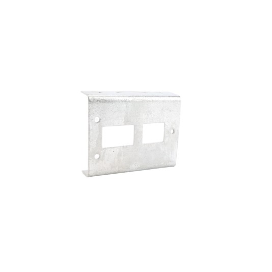 Chain Link Universal Wooden Fence to Post Adapter (Galvanized Pressed Steel)