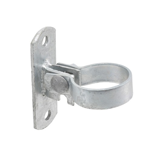 Chain Link Wall Mount Brace Band Adapter for Chain Link Fence Pipe (2" Model Shown As Example)