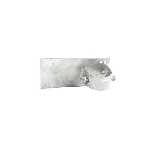 Chain Link 1 5/8" x 6" Wooden Fence to Post End Adapter (Galvanized Pressed Steel)