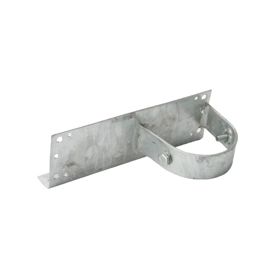 Chain Link 3" [2 7/8" OD] x 8" Wooden Fence to Post End Adapter (Galvanized Pressed Steel)