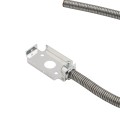 Chain Link DAC Mounting Kit with Silver HES 9600 Electric Strike & Mounting Bracket