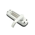 Chain Link DAC Dual-Sided Heavy-Duty Combination Lock & Lever Handle Kit with Steel Box & Black Receiver
