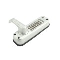 Chain Link DAC Dual-Sided Heavy-Duty Combination Lock & Lever Handle Kit with Steel Box & Black Receiver