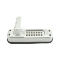 Chain Link DAC Dual-Sided Heavy-Duty Combination Lock & Lever Handle Kit with Steel Box & Black Receiver
