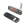 Chain Link DAC Dual-Sided Heavy-Duty Combination Lock & Lever Handle Kit with Steel Box & Black Receiver