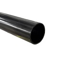 Chain Link Black 10' 6" Long x 1 3/8" Round Residential Fence Swedged End Pipe Tubing [0.065" Wall] (Black Powder-Coated Steel) (Pipe Tubing)