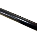 Chain Link Black 10' 6" Long x 1 3/8" Round Residential Fence Swedged End Pipe Tubing [0.065" Wall] (Black Powder-Coated Steel) (Pipe Tubing)