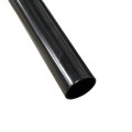 Chain Link Black 10' 6" Long x 1 3/8" Round Residential Fence Swedged End Pipe Tubing [0.065" Wall] (Black Powder-Coated Steel) (Pipe Tubing)