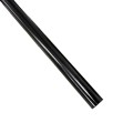 Chain Link Black 10' 6" Long x 1 3/8" Round Residential Fence Swedged End Pipe Tubing [0.065" Wall] (Black Powder-Coated Steel) (Pipe Tubing)