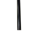Chain Link Black 10' 6" Long x 1 3/8" Round Residential Fence Swedged End Pipe Tubing [0.065" Wall] (Black Powder-Coated Steel) (Pipe Tubing)