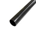 Chain Link Black 10' 6" Long x 1 3/8" Round Residential Fence Swedged End Pipe Tubing [0.065" Wall] (Black Powder-Coated Steel) (Pipe Tubing)