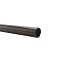 Chain Link Black 4' Long x 1 3/8" Round Residential Fence Frame Tubing [0.065" Wall] (Black Powder-Coated Steel)