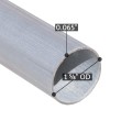 Chain Link 5' Long x 1 5/8" Round Residential Fence Pipe Tubing [0.065" Wall] (Single Piece)- (Galvanized Steel)