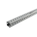 Telspar 1 3/4" x 1 3/4" Square Sign Post with Holes 7' Long 12 Gauge (Pre-Galv Plus G90) (Default)
