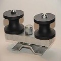 Chain Link Double Gate Roller Round Gate Frame Nylon Roller for Sliding Gates