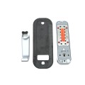 Chain Link DAC Single-Sided Combination Lock & Lever Handle Kit with Steel Box & Black Receiver