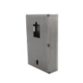 Chain Link DAC Dual-Sided Combination Lock & Lever Handle Kit with Steel Box & Silver Receiver