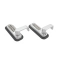 Chain Link DAC Dual-Sided Combination Lock & Lever Handle Kit with Steel Box & Silver Receiver