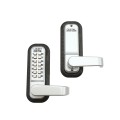 Chain Link DAC Single-Sided Combination Lock & Lever Handle Kit with Steel Box & Silver Receiver