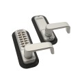 Chain Link DAC Single-Sided Combination Lock & Lever Handle Kit with Steel Box & Silver Receiver