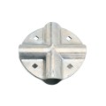 4 Way Connector Bracket Bolt on Bracket for 1 3/8" x 1 3/8" Round Post