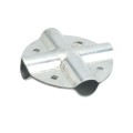 4 Way Connector Bracket Bolt on Bracket for 1 3/8" x 1 3/8" Round Post