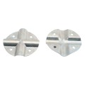 4 Way Connector Bracket Bolt on Bracket for 1 3/8" x 1 3/8" Round Post