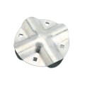 4 Way Connector Bracket Bolt on Bracket for 1 5/8" x 1 5/8" Round Po5st (Default)