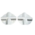 4 Way Connector Bracket Bolt on Bracket for 2" (1 7/8") x 2" (1 7/8") Round Post