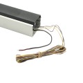 Chain Link DAC Standard Exit Bar Kit with 36" Detex Value Series Bar with Electric Latch Retraction & 12" Tall Silver Plate