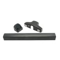 Chain Link DAC Standard Exit Bar Kit with 36" Detex Value Series Bar with Electric Latch Retraction & 12" Tall Silver Plate