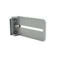 Chain Link DAC Standard Exit Bar Kit with 36" Detex Value Series Bar with Electric Latch Retraction & 12" Tall Silver Plate