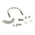 Chain Link DAC Standard Exit Bar Kit with 36" Detex Value Series Bar with Electric Latch Retraction & 12" Tall Silver Plate