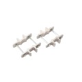 Bufftech 4" x 4" Post EZ Set Brackets for 1 5/8" Round Post (Pair)