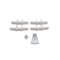 Bufftech 5" x 5" Post EZ Set Brackets for 1 7/8" or 2" Round Posts (Pair)