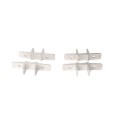 Bufftech 5" x 5" Post EZ Set Brackets for 1 7/8" or 2" Round Posts (Pair)