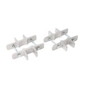 Bufftech 5" x 5" Post EZ Set Brackets for 1 7/8" or 2" Round Posts (Pair)