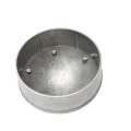 Aluminum 3 1/2" (Fits 3 1/2" OD Actual) External Fitting Post Dome Cap 