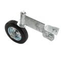Chain Link Fence 360 Degree Swivel Swing Gate Wheel (6" Solid Rubber Wheel) for 1 3/8" Gate Frame (Other)