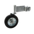 Chain Link Fence 360 Degree Swivel Swing Gate Wheel (6" Solid Rubber Wheel) for 1 3/8" Gate Frame (Other)