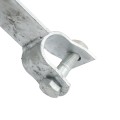 Chain Link Fence 360 Degree Swivel Swing Gate Wheel (6" Solid Rubber Wheel) for 1 3/8" Gate Frame (Other)