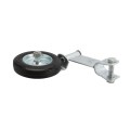Chain Link Fence 360 Degree Swivel Swing Gate Wheel (6" Solid Rubber Wheel) for 1 3/8" Gate Frame (Other)