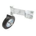 Chain Link Fence 360 Degree Swivel Swing Gate Wheel (6" Solid Rubber Wheel) for 1 5/8" Gate Frame
