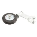 Chain Link Fence 360 Degree Swivel Swing Gate Wheel (6" Solid Rubber Wheel) for 1 5/8" Gate Frame