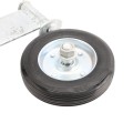 Chain Link Fence 360 Degree Swivel Swing Gate Wheel (6" Solid Rubber Wheel) for 1 5/8" Gate Frame