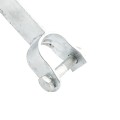 Chain Link Fence 360 Degree Swivel Swing Gate Wheel (6" Solid Rubber Wheel) for 1 5/8" Gate Frame