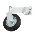 Chain Link Fence 360 Degree Swivel Swing Gate Wheel (6" Solid Rubber Wheel) for 2" (1 7/8") Gate Frame (Other)
