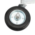 Chain Link Fence 360 Degree Swivel Swing Gate Wheel (6" Solid Rubber Wheel) for 2" (1 7/8") Gate Frame (Other)